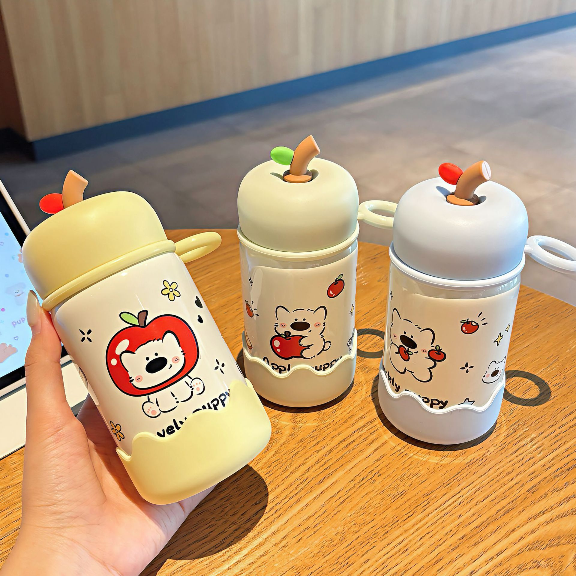 苹果耶耶保温杯